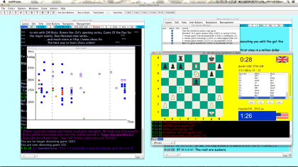 seek a chess game dialog and customizable board
